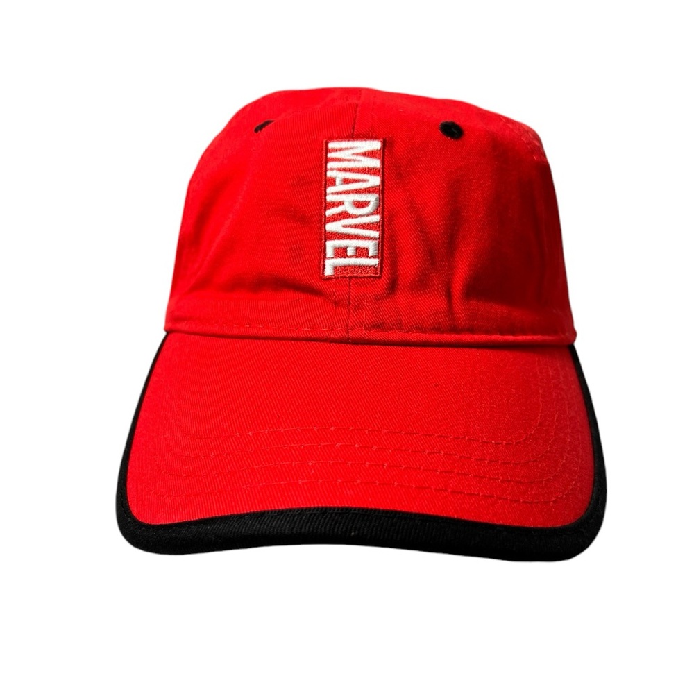 Disney Parks Marvel Avengers Logo‎ Red Adjustable Baseball Hat one size